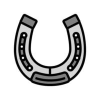 illustration vectorielle d'icône de couleur d'outil de fer à cheval vecteur