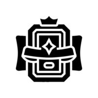 prix du jeu avec illustration vectorielle de l'icône du glyphe de la couronne vecteur