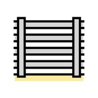 illustration vectorielle d'icône de couleur de clôture de ferme vecteur