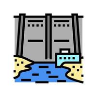 illustration vectorielle de l'icône de couleur de l'eau du réservoir vecteur
