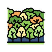 forêt feuille couleur icône illustration vectorielle vecteur