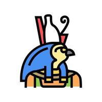 horus egypte dieu couleur icône illustration vectorielle vecteur