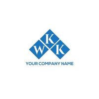 création de logo de lettre wkk sur fond blanc. wkk concept de logo de lettre initiales créatives. conception de lettre wkk. vecteur