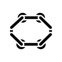 illustration vectorielle d'icône de glyphe de faisceau d'équilibre vecteur