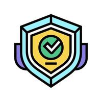 badge qualité couleur icône illustration vectorielle vecteur