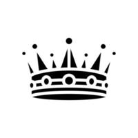 illustration vectorielle de l'icône du glyphe du trésor de la couronne vecteur
