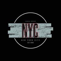new york city illustration typographie vecteur conception de t shirt