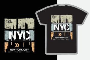 typographie d'illustration de new york brooklyn. parfait pour la conception de t-shirt vecteur