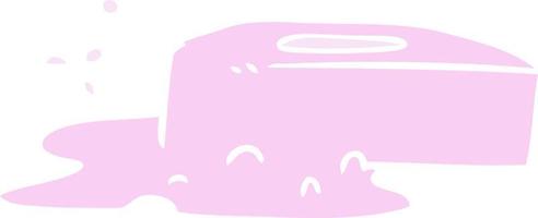 dessin animé doodle d'un savon bouillonnant vecteur