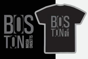 typographie d'illustration de boston. parfait pour la conception de t-shirt vecteur