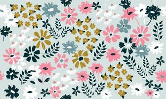 fond floral pour textile, maillot de bain, papier peint, couvertures de motifs, surface, emballage cadeau. vecteur