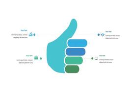 modèle de conception infographique d'illustration vectorielle avec icônes et 4 options ou étapes. peut être utilisé pour le processus, les présentations, la mise en page, la bannière, le graphique d'informations. vecteur