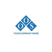 création de logo de lettre oos sur fond blanc. concept de logo de lettre initiales créatives oos. conception de lettre oos. vecteur
