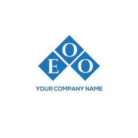 création de logo de lettre eoo sur fond blanc. concept de logo de lettre initiales créatives eoo. conception de lettre eoo. vecteur