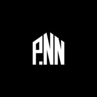 conception de lettre pnn. création de logo de lettre pnn sur fond noir. concept de logo de lettre initiales créatives pnn. conception de lettre pnn. vecteur