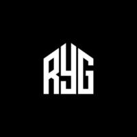 conception de lettre ryg. création de logo de lettre ryg sur fond noir. concept de logo de lettre initiales créatives ryg. conception de lettre ryg. création de logo de lettre ryg sur fond noir. r vecteur