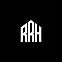conception de lettre rrh. création de logo de lettre rrh sur fond noir. concept de logo de lettre initiales créatives rrh. conception de lettre rrh. vecteur