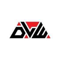 création de logo de lettre triangle dlw avec forme de triangle. monogramme de conception de logo triangle dlw. modèle de logo vectoriel triangle dlw avec couleur rouge. logo triangulaire dlw logo simple, élégant et luxueux. dw