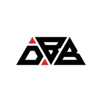 création de logo de lettre triangle dbb avec forme de triangle. monogramme de conception de logo triangle dbb. modèle de logo vectoriel triangle dbb avec couleur rouge. logo triangulaire dbb logo simple, élégant et luxueux. bdb