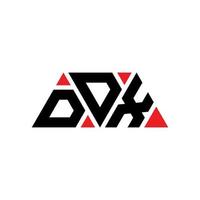 création de logo de lettre triangle ddx avec forme de triangle. monogramme de conception de logo triangle ddx. modèle de logo vectoriel triangle ddx avec couleur rouge. logo triangulaire ddx logo simple, élégant et luxueux. jjx