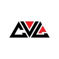 création de logo de lettre triangle cvl avec forme de triangle. monogramme de conception de logo triangle cvl. modèle de logo vectoriel triangle cvl avec couleur rouge. cvl logo triangulaire logo simple, élégant et luxueux. CVL