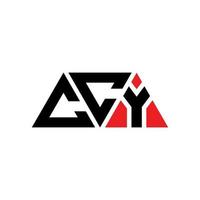 création de logo de lettre triangle ccy avec forme de triangle. monogramme de conception de logo triangle ccy. modèle de logo vectoriel triangle ccy avec couleur rouge. ccy logo triangulaire logo simple, élégant et luxueux. ccy
