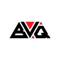 création de logo de lettre triangle bvq avec forme de triangle. monogramme de conception de logo triangle bvq. modèle de logo vectoriel triangle bvq avec couleur rouge. bvq logo triangulaire logo simple, élégant et luxueux. bvq