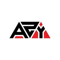 création de logo de lettre triangle azy avec forme de triangle. monogramme de conception de logo triangle azy. modèle de logo vectoriel triangle azy avec couleur rouge. logo triangulaire azy logo simple, élégant et luxueux. azy