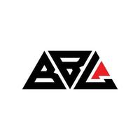 création de logo de lettre triangle bbl avec forme de triangle. monogramme de conception de logo triangle bbl. modèle de logo vectoriel triangle bbl avec couleur rouge. logo triangulaire bbl logo simple, élégant et luxueux. bbl