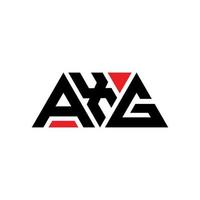 création de logo de lettre triangle axg avec forme de triangle. monogramme de conception de logo triangle axg. modèle de logo vectoriel triangle axg avec couleur rouge. logo triangulaire axg logo simple, élégant et luxueux. axg