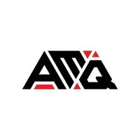 création de logo de lettre triangle amq avec forme de triangle. monogramme de conception de logo triangle amq. modèle de logo vectoriel triangle amq avec couleur rouge. logo triangulaire amq logo simple, élégant et luxueux. amq