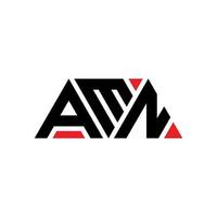 création de logo de lettre triangle amn avec forme de triangle. monogramme de conception de logo triangle amn. modèle de logo vectoriel triangle amn avec couleur rouge. amn logo triangulaire logo simple, élégant et luxueux. amn