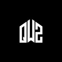 conception de lettre qwz. création de logo de lettre qwz sur fond noir. concept de logo de lettre initiales créatives qwz. conception de lettre qwz. création de logo de lettre qwz sur fond noir. q vecteur