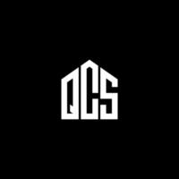 conception de lettre qcs. création de logo de lettre qcs sur fond noir. concept de logo de lettre initiales créatives qcs. conception de lettre qcs. création de logo de lettre qcs sur fond noir. q vecteur
