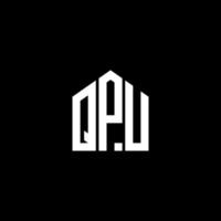 conception de lettre qpu. création de logo de lettre qpu sur fond noir. concept de logo de lettre initiales créatives qpu. conception de lettre qpu. création de logo de lettre qpu sur fond noir. q vecteur