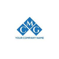 création de logo de lettre cmg sur fond blanc. concept de logo de lettre initiales créatives cmg. conception de lettre cmg. vecteur