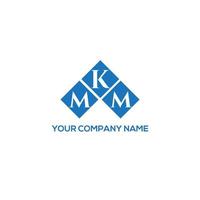 création de logo de lettre mkm sur fond blanc. concept de logo de lettre initiales créatives mkm. conception de lettre mkm. vecteur