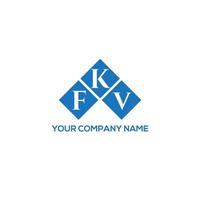 conception de lettre fkv. création de logo de lettre fkv sur fond blanc. concept de logo de lettre initiales créatives fkv. conception de lettre fkv. création de logo de lettre fkv sur fond blanc. F vecteur