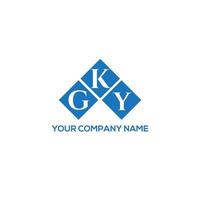 conception de lettre gky. création de logo de lettre gky sur fond blanc. concept de logo de lettre initiales créatives gky. conception de lettre gky. création de logo de lettre gky sur fond blanc. g vecteur
