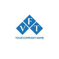 création de logo de lettre vft sur fond blanc. concept de logo de lettre initiales créatives vft. conception de lettre vft. vecteur