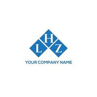 création de logo de lettre lhz sur fond blanc. concept de logo de lettre initiales créatives lhz. conception de lettre lhz. vecteur
