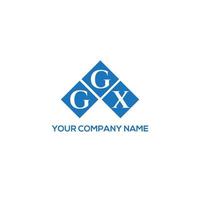 création de logo de lettre ggx sur fond blanc. concept de logo de lettre initiales créatives ggx. conception de lettre ggx. vecteur