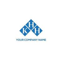 création de logo de lettre khh sur fond blanc. concept de logo de lettre initiales créatives khh. conception de lettre khh. vecteur