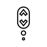 défilement symbole ligne icône illustration vectorielle vecteur