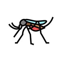 moustique, insecte, couleur, icône, vecteur, illustration vecteur