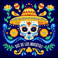 concept dia de los muertos vecteur