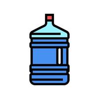 gallon eau couleur icône illustration vectorielle vecteur