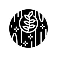 écologie propre plancher en bois glyphe icône illustration vectorielle vecteur