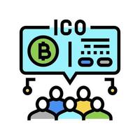 ico finances couleur icône illustration vectorielle vecteur