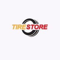 modèle de logo de magasin de pneus. illustration vectorielle d'icône de pneu. vecteur